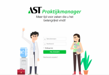 Inlogscherm AST Praktijkmanager